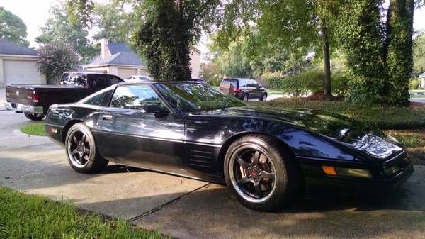 1992 BLACK Chevrolet Corvette COUPE