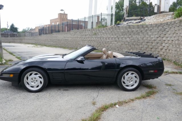 1992 Black Chevrolet Corvette Convertible