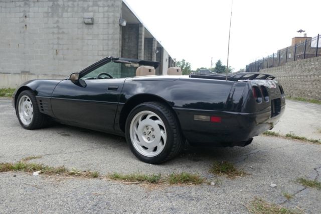 1992 Black Chevrolet Corvette Convertible