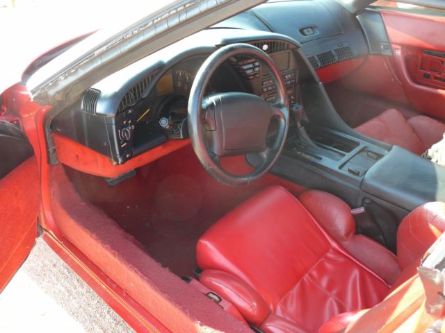 1992 Red Chevrolet Corvette Hatchback