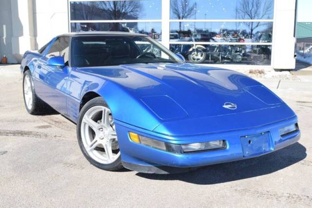 1992 Blue Chevrolet Corvette Hatchback
