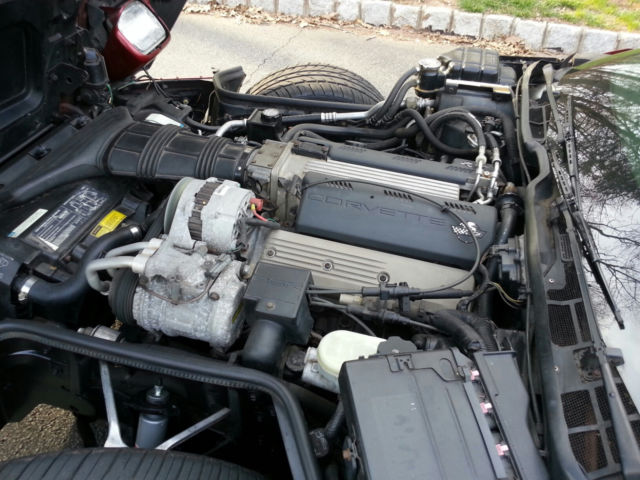 1992 Burgundy Chevrolet Corvette Coupe