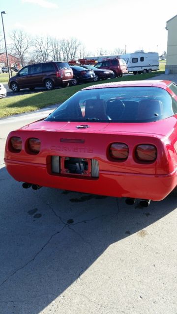 1992 Red Chevrolet Corvette Hatchback