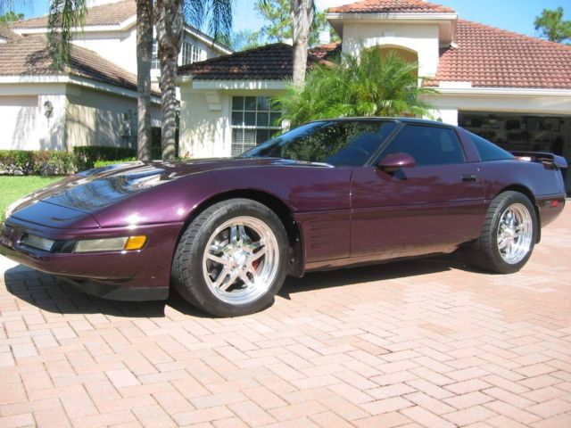 1992 Black Rose Metallic Chevrolet Corvette Coupe