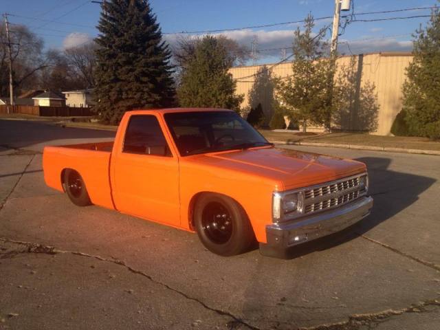 1992 Orange Chevrolet S-10 Standard Cab Pickup