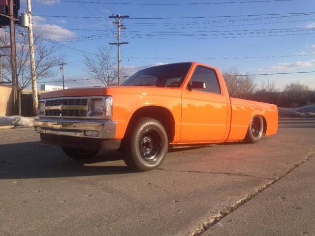 1992 Orange Chevrolet S-10 Standard Cab Pickup