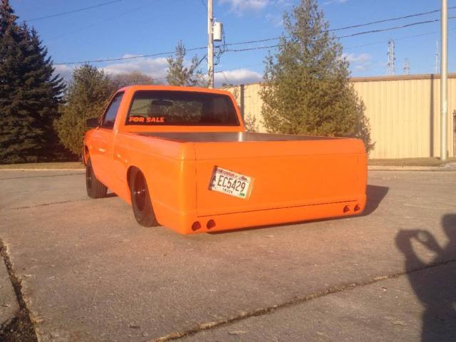 1992 Orange Chevrolet S-10 Standard Cab Pickup