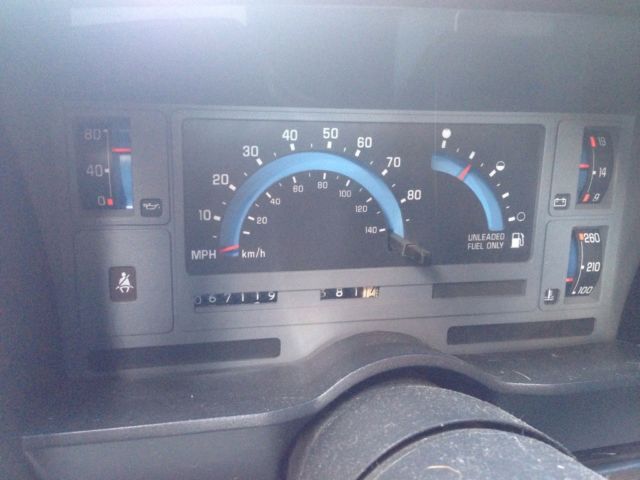 1992 Blue Chevrolet S-10 Standard Cab Pickup