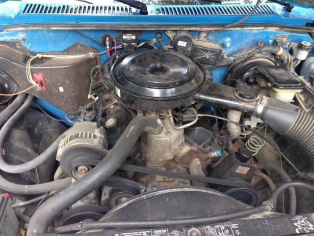 1992 Blue Chevrolet S-10 Standard Cab Pickup