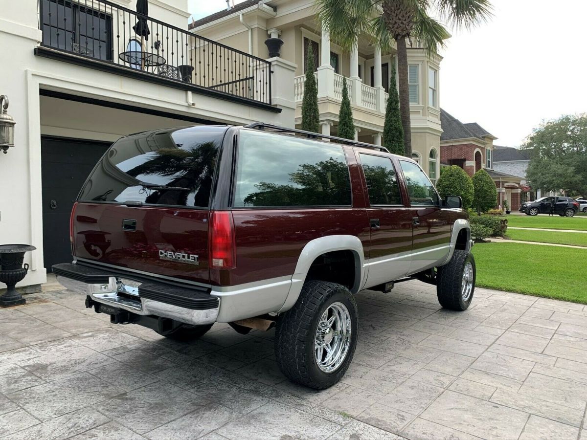1992 Burgundy Chevrolet Suburban SUV