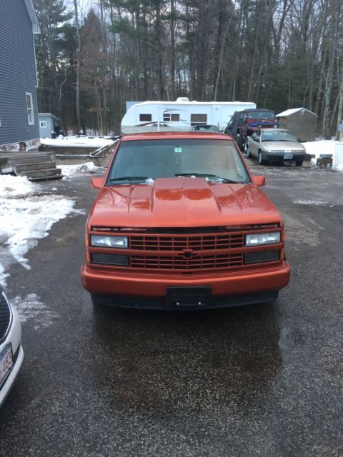 1992 Orange Chevrolet C-10