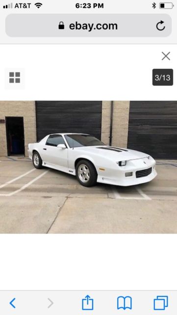 1992 White Chevrolet Camaro Coupe