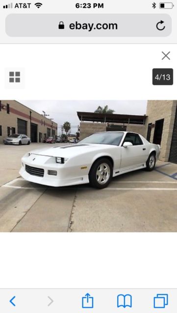 1992 White Chevrolet Camaro Coupe