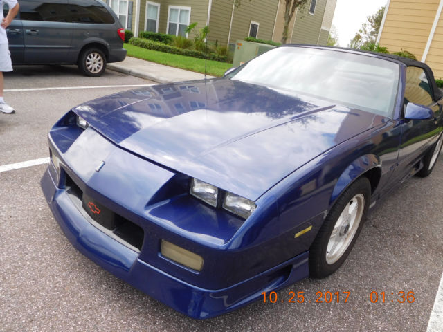 1992 Blue Chevrolet Camaro Convertible