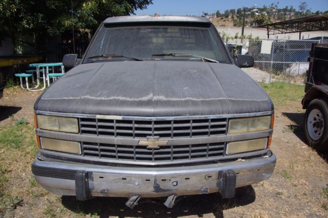 1992 grey white and rust Chevrolet C/K Pickup 3500 Extended Crew Cab Pickup