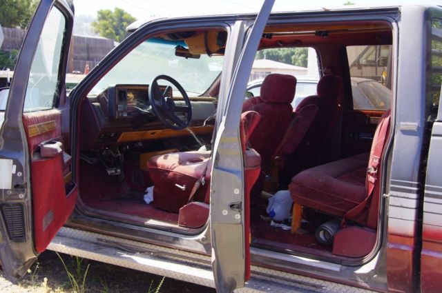 1992 grey white and rust Chevrolet C/K Pickup 3500 Extended Crew Cab Pickup