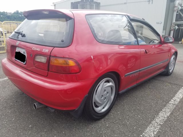 1992 Red Honda Civic Hatchback