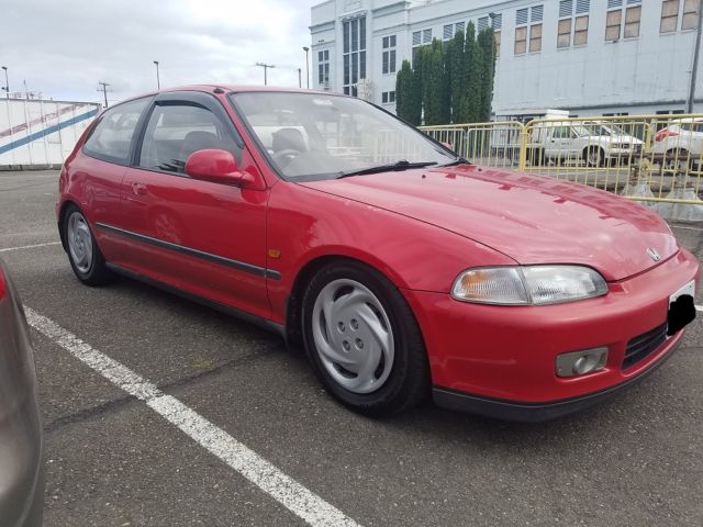 1992 Red Honda Civic Hatchback