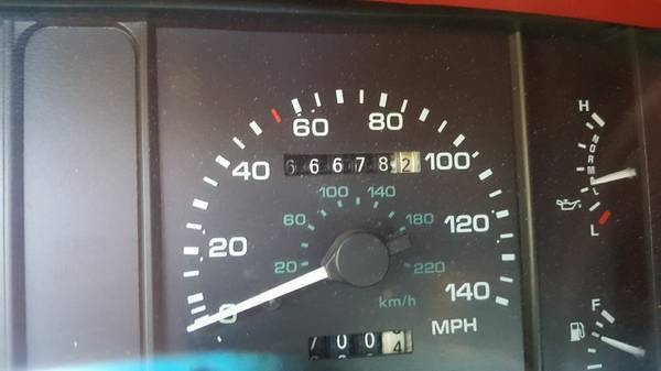 1992 Red Ford Mustang Convertible