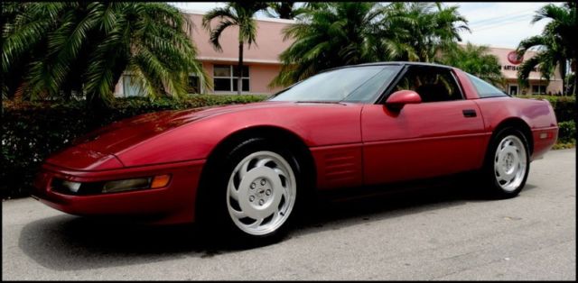 1992 Red Chevrolet Corvette Convertible
