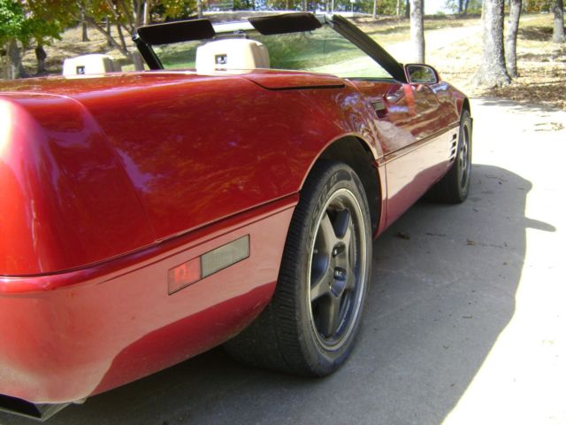 1992 Red Chevrolet Corvette Convertible