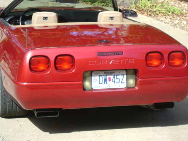 1992 Red Chevrolet Corvette Convertible
