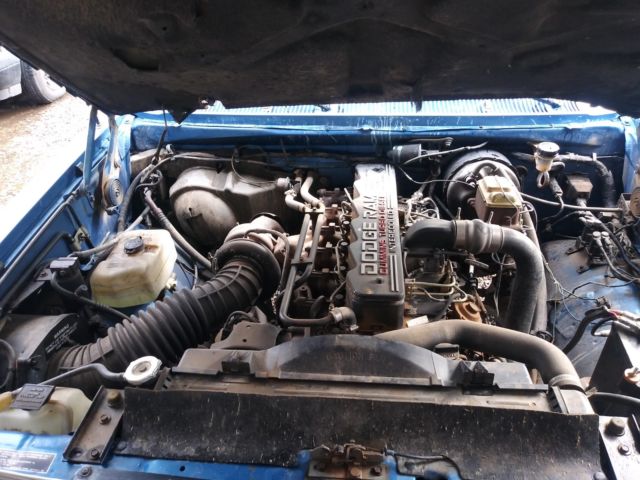 1992 Blue Dodge D250 Extended Cab Pickup