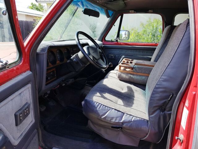 1992 Red Dodge Ram 2500 Crew Cab Pickup