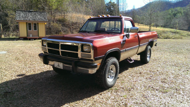 1992 Bronze and tan Dodge Power Wagon Standard Cab Pickup