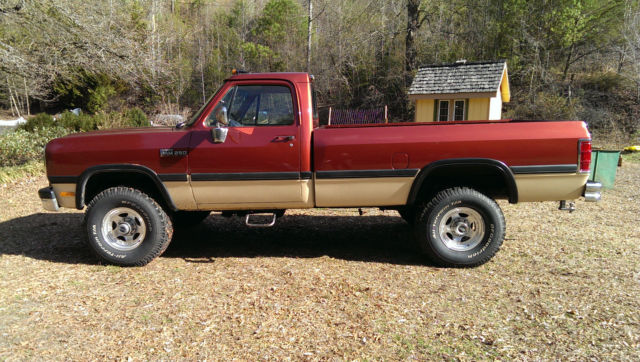 1992 Bronze and tan Dodge Power Wagon Standard Cab Pickup