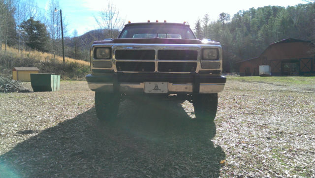1992 Bronze and tan Dodge Power Wagon Standard Cab Pickup