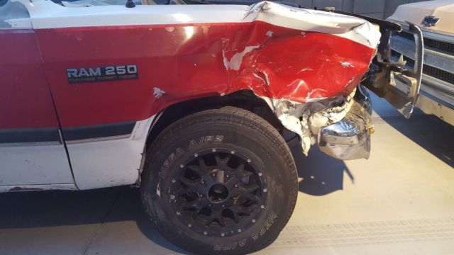 1992 White Dodge Ram 2500 Standard Cab Pickup