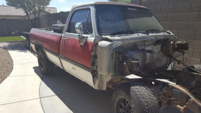 1992 White Dodge Ram 2500 Standard Cab Pickup