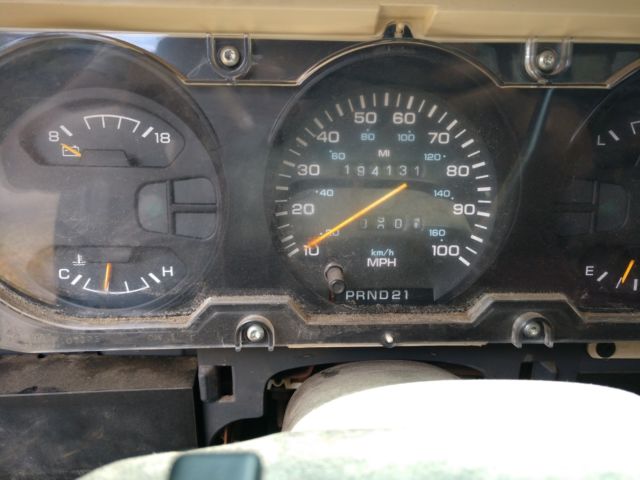 1991 Green Dodge Ram 2500 Service Utility body