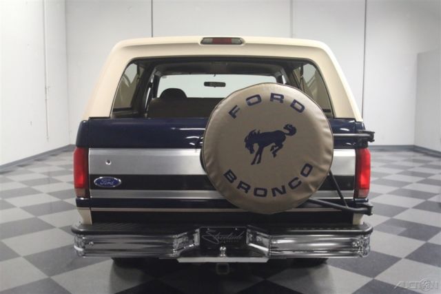 1992 Blue Ford Bronco SUV