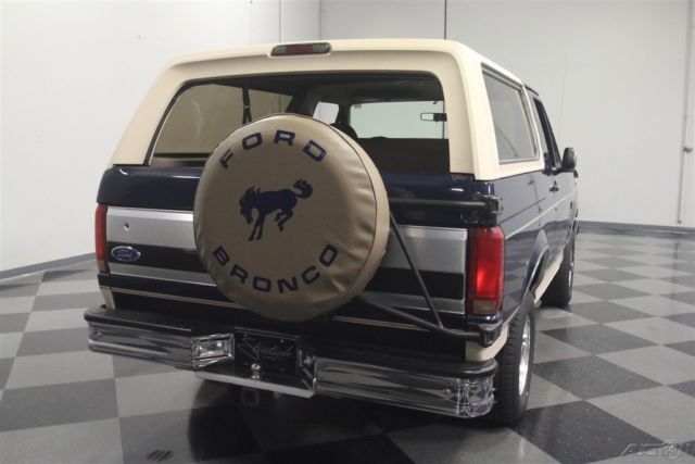 1992 Blue Ford Bronco SUV