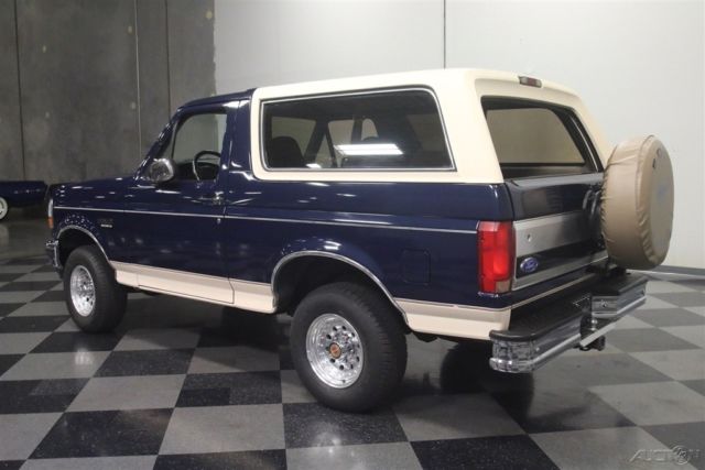 1992 Blue Ford Bronco SUV