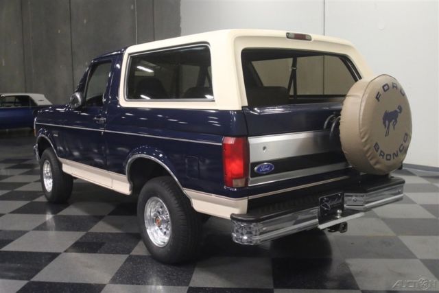 1992 Blue Ford Bronco SUV