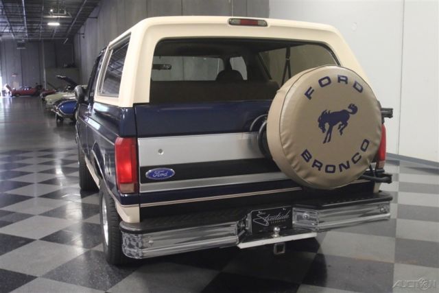 1992 Blue Ford Bronco SUV