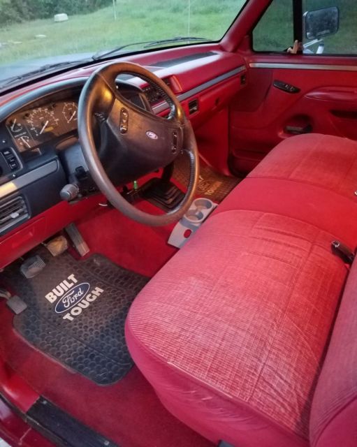 1992 Burgandy/White Ford F-350 Crew Cab Pickup