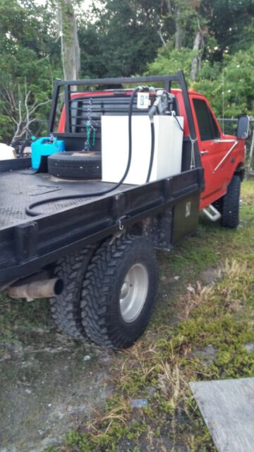 1992 Red Ford F-350 Cab & Chassis