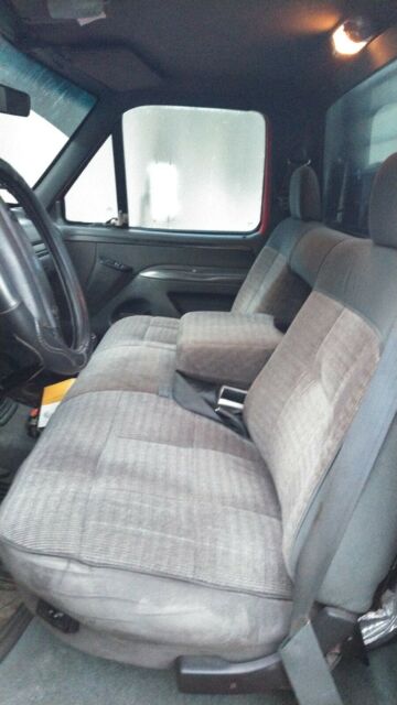 1992 Red Ford F-350 Cab & Chassis