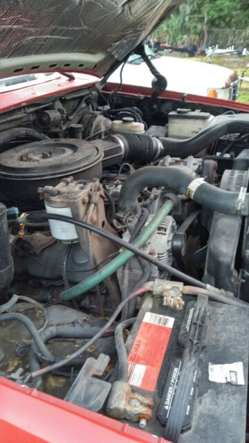 1992 Red Ford F-350 Cab & Chassis