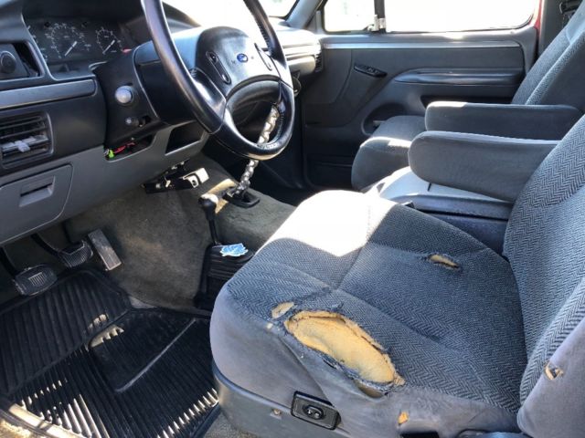 1992 Red Ford F-250 Extended Cab Pickup