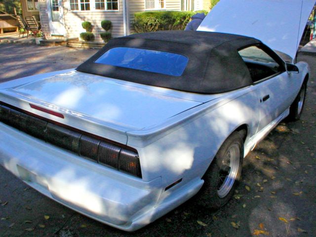 1992 White Pontiac Firebird Convertible