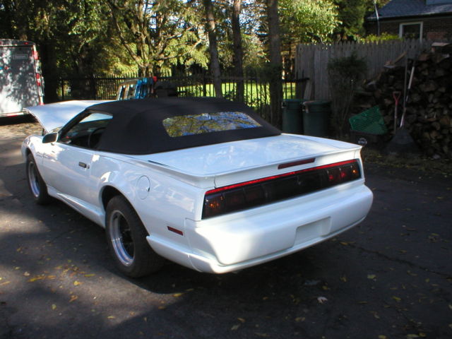 1992 White Pontiac Firebird Convertible