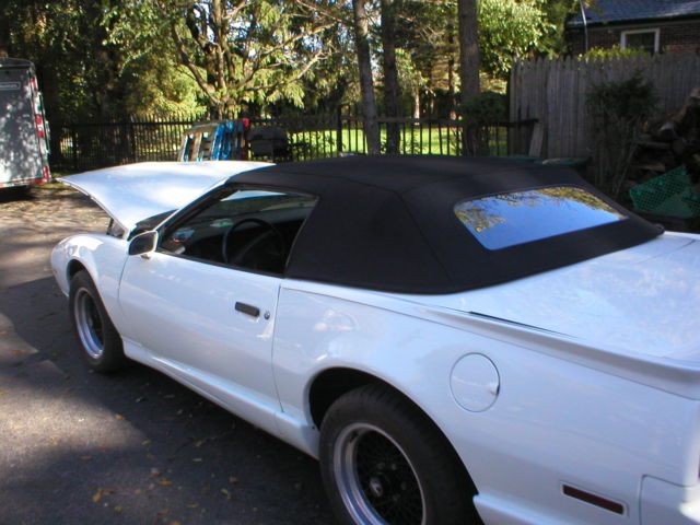 1992 White Pontiac Firebird Convertible