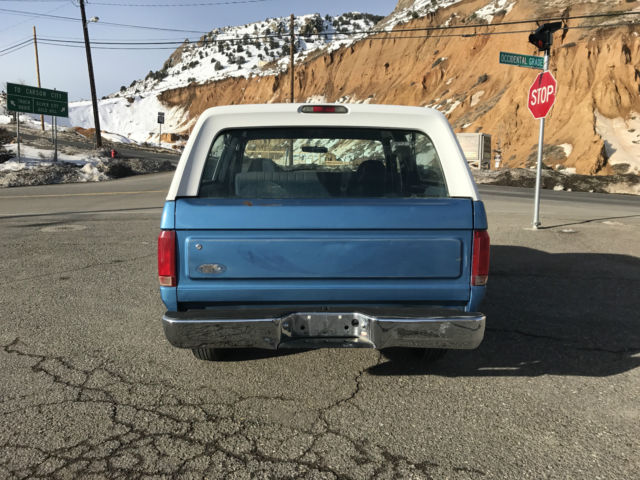 1992 Blue Ford Bronco SUV