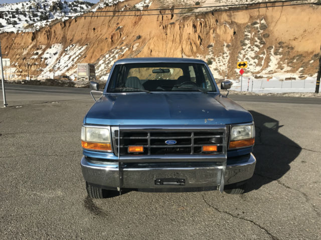 1992 Blue Ford Bronco SUV