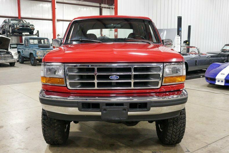 1992 Red Ford Bronco SUV